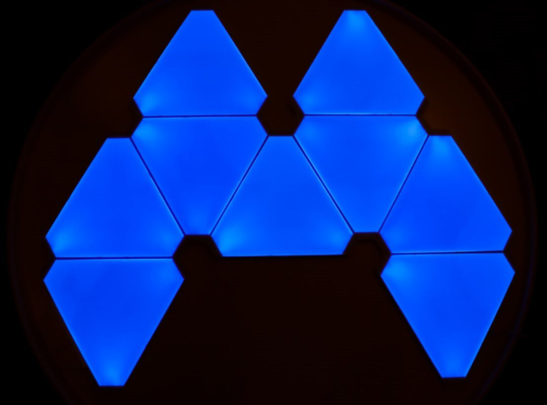 RGB Dimming Triangle LED Lights App Remote Triangle Led Trailer Lights 24w